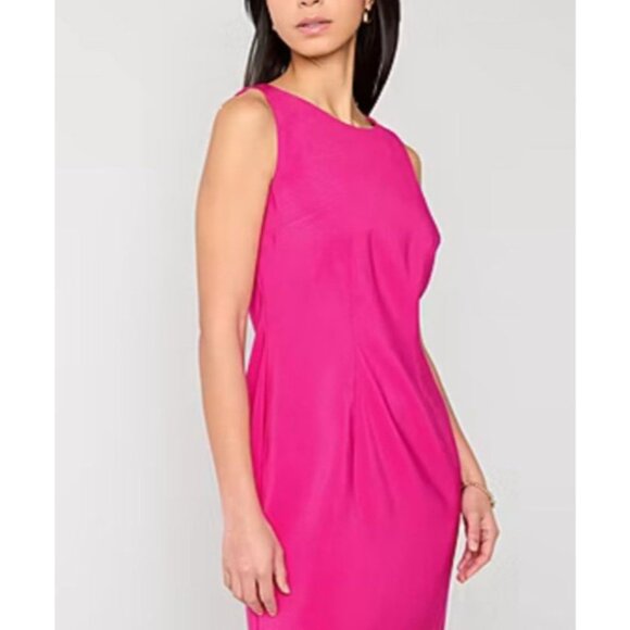 Alyx Women's Fuchsia Sleeveless Sheath Dress Size 10 Polyester NWT - Picture 3 of 10